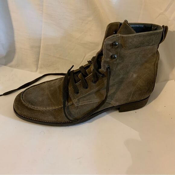 To Boot New York Gray Suede Split Toe Boots size 8.5 main image 9